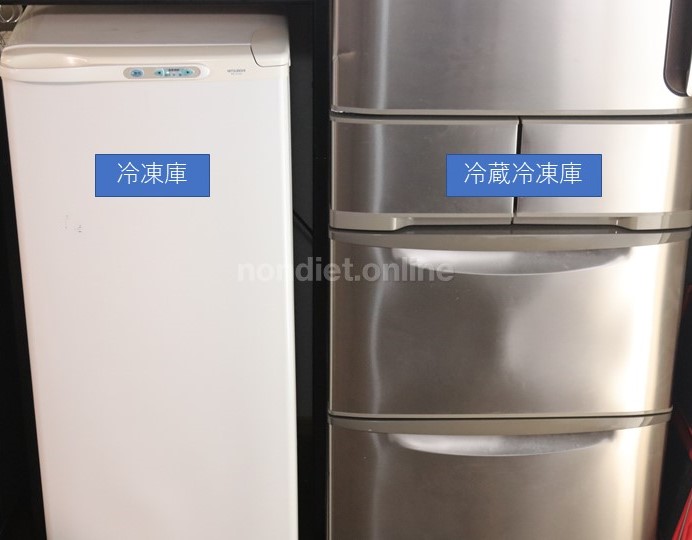 冷蔵庫と冷凍庫